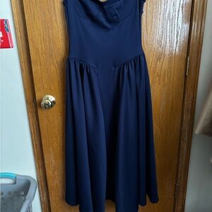 Elegant Navy Blue Dress